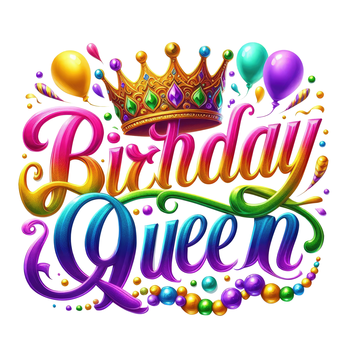 Mardi Gras Birthday Shirt